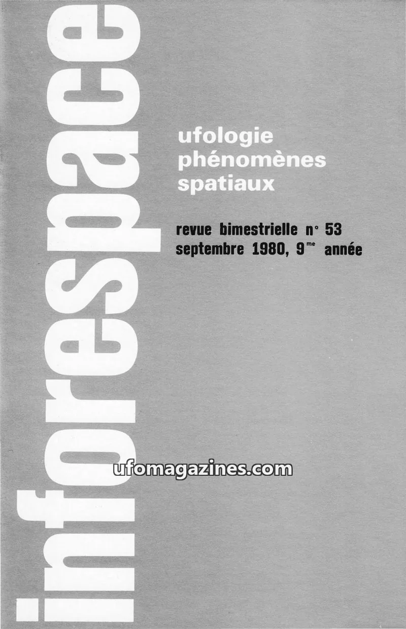 Cover of SOBEPS issue 53: inforespace