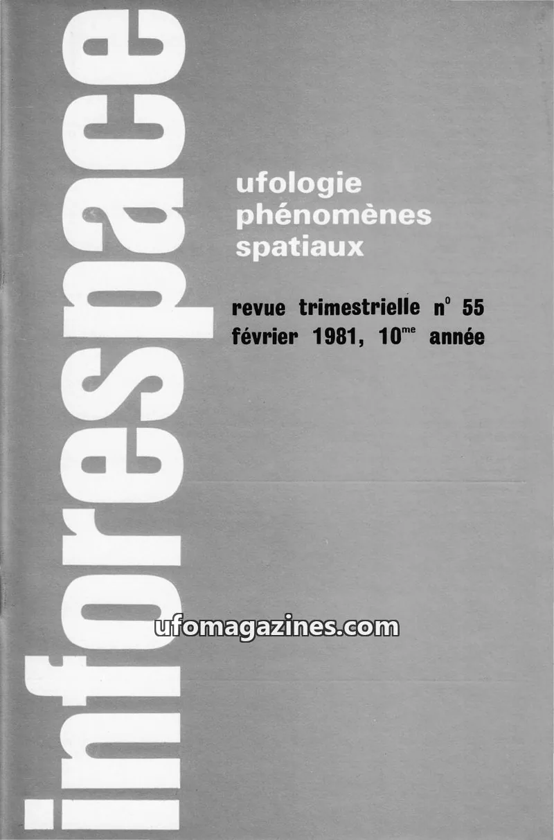 Cover of SOBEPS issue 55: Inforespace