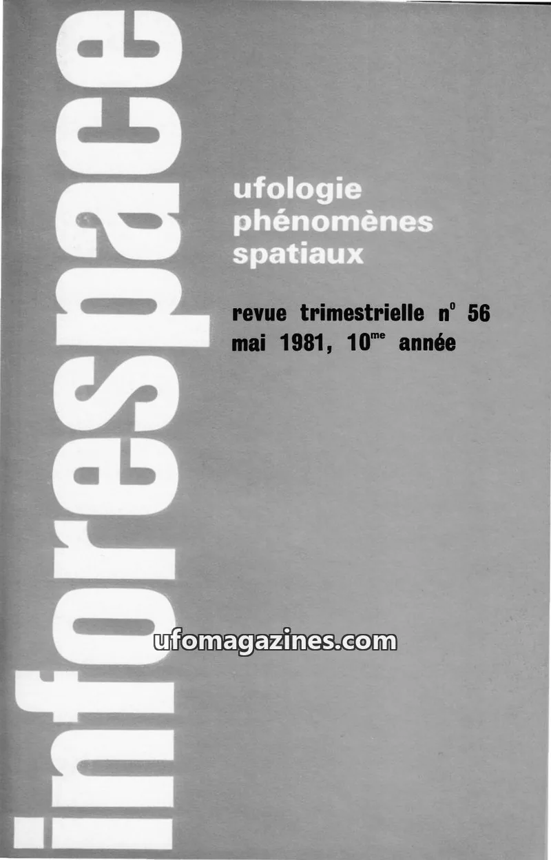 Cover of SOBEPS issue 56: inforespace