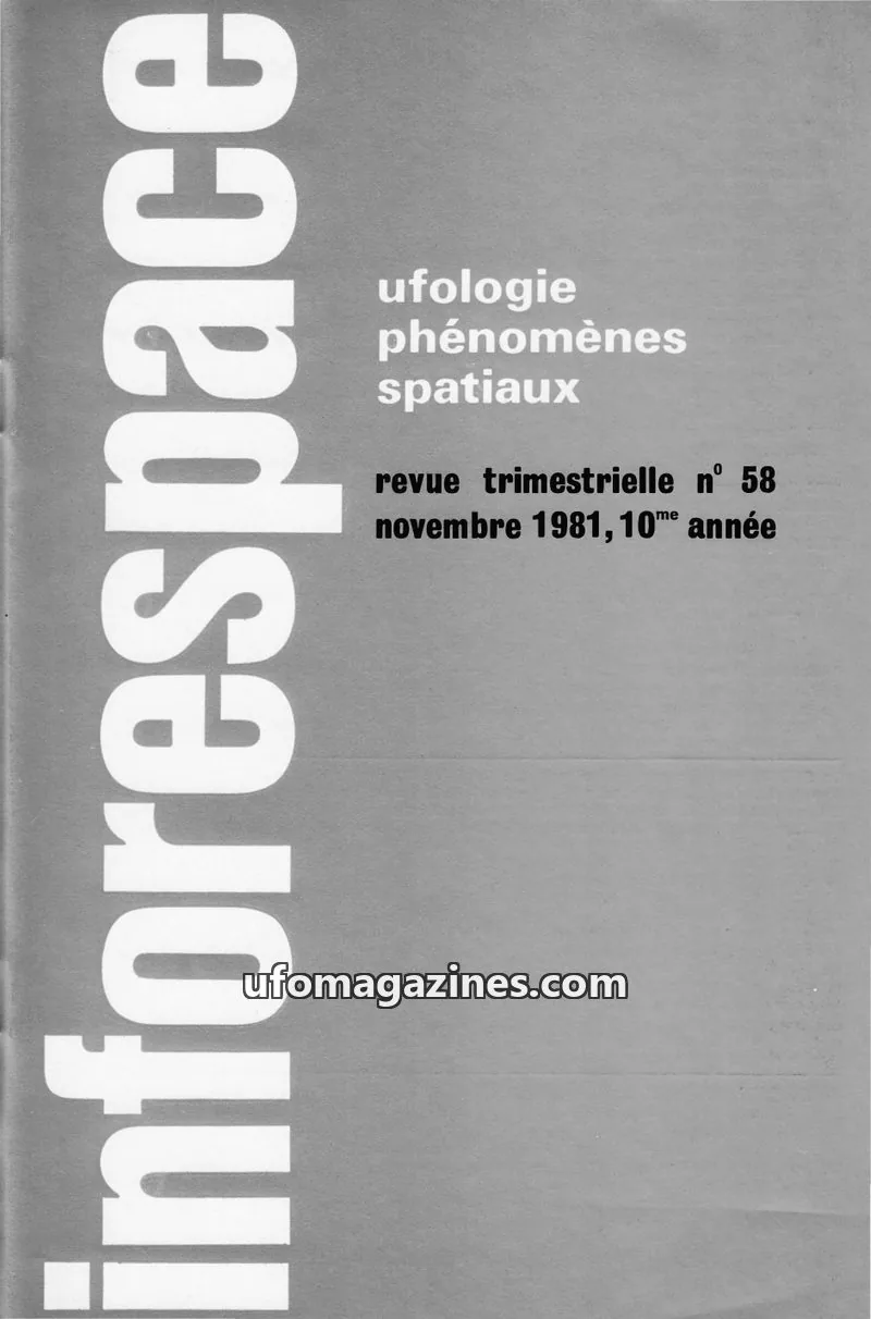 Cover of SOBEPS issue 58: inforespace