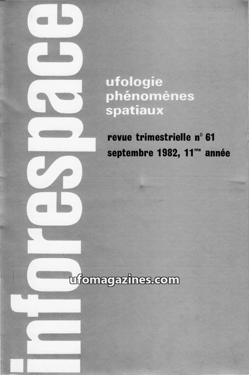 Cover of SOBEPS issue 61: inforespace