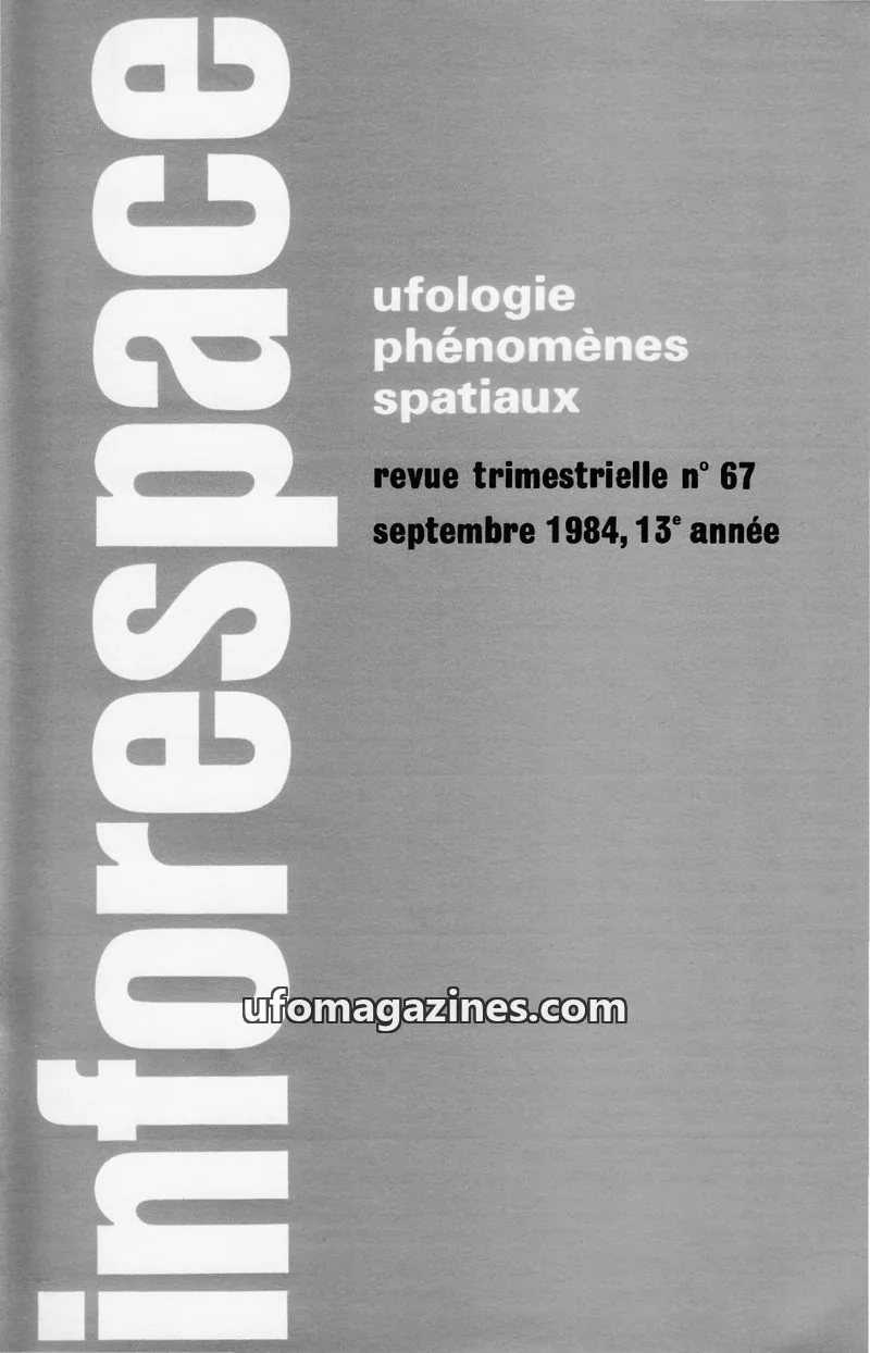 Cover of SOBEPS issue 67: inforespace