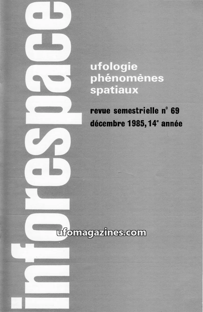 Cover of SOBEPS issue 69: inforespace
