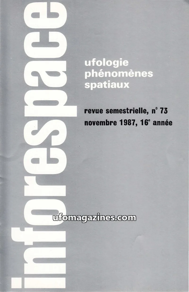 Cover of Inforespace issue 73: inforespace
