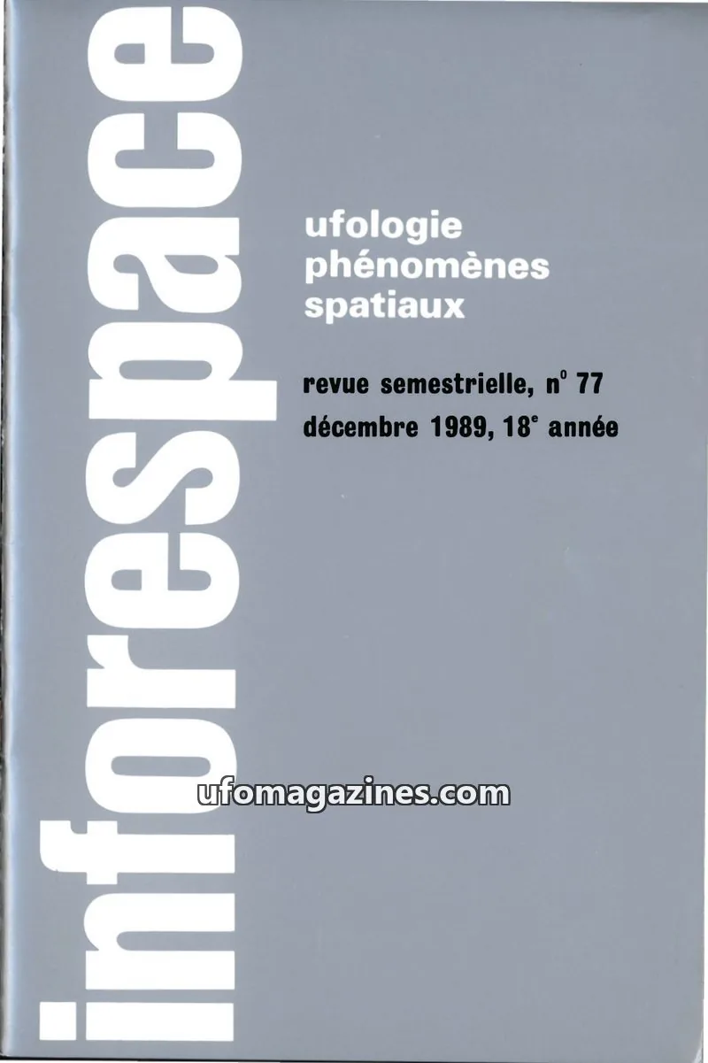 Cover of SOBEPS issue 77: Inforespace