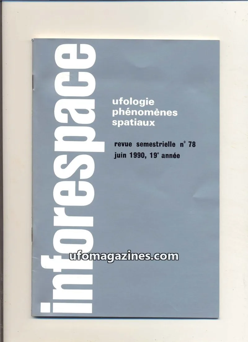 Cover of SOBEPS issue 78: inforespace