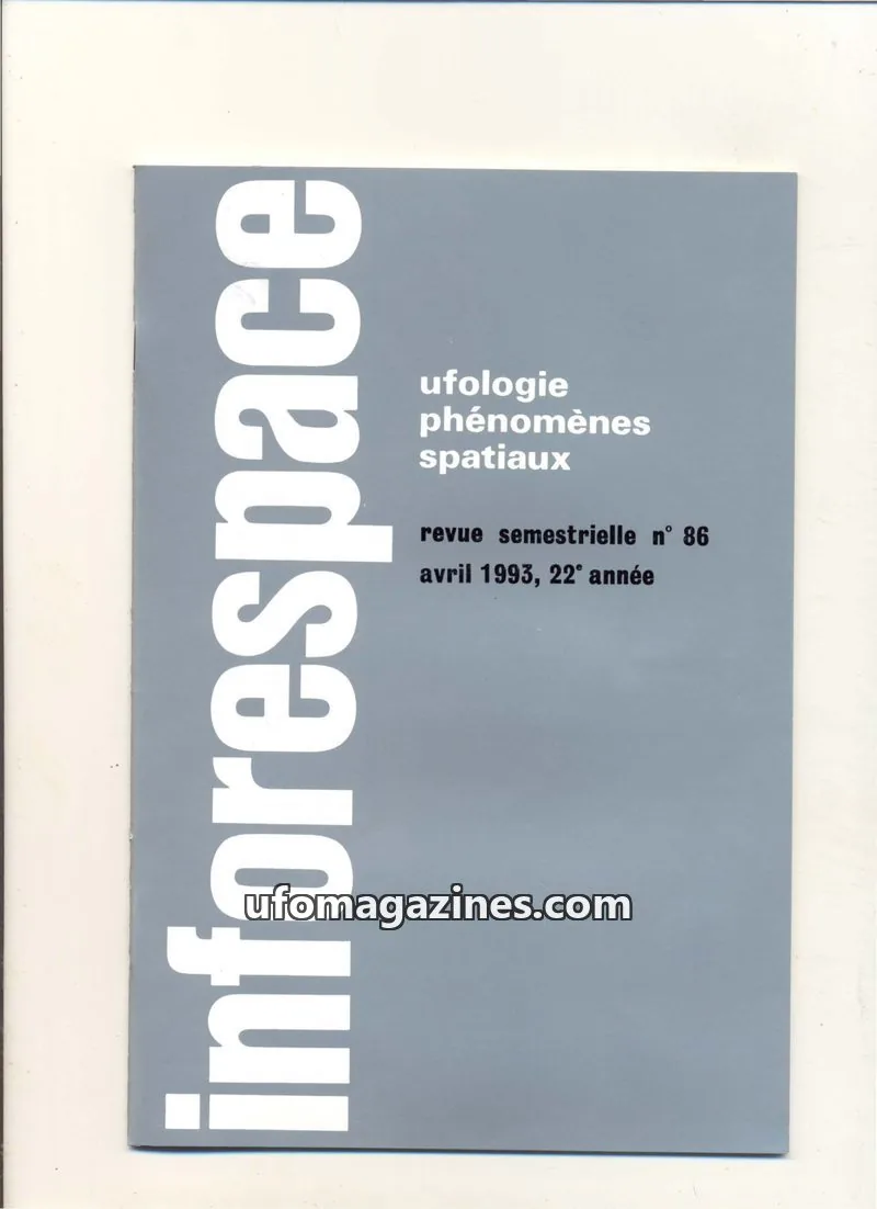 Cover of SOBEPS issue 86: inforespace