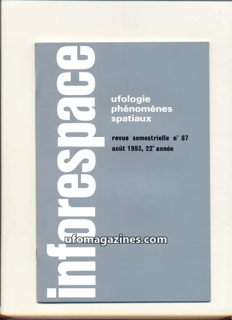 Cover of SOBEPS issue 87: inforespace