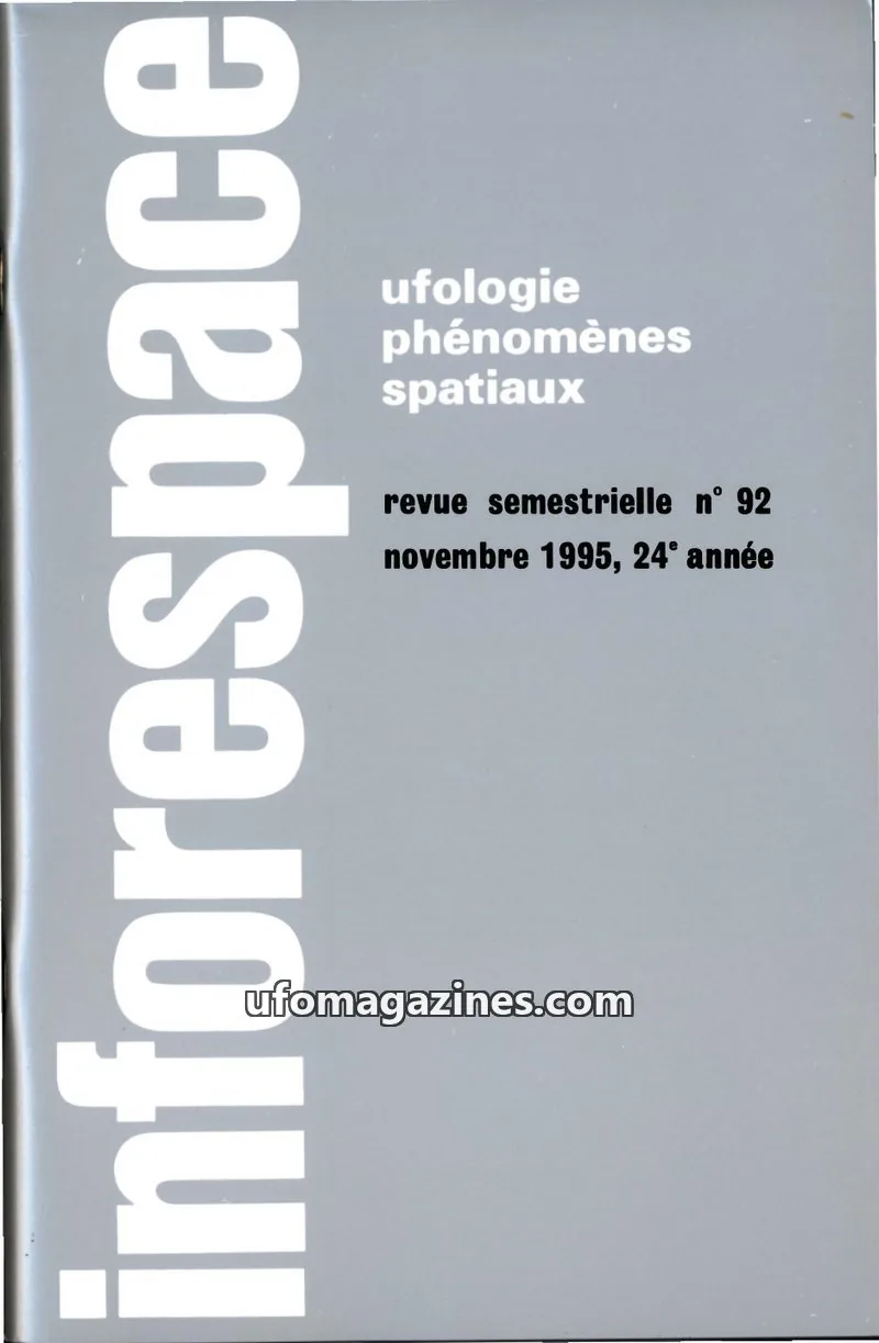 Cover of Inforespace issue 92: inforespace