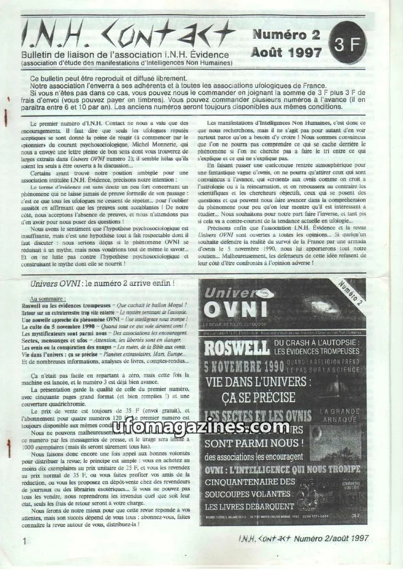 Cover of INH Contact issue 2: I.N.H. KONTAK+