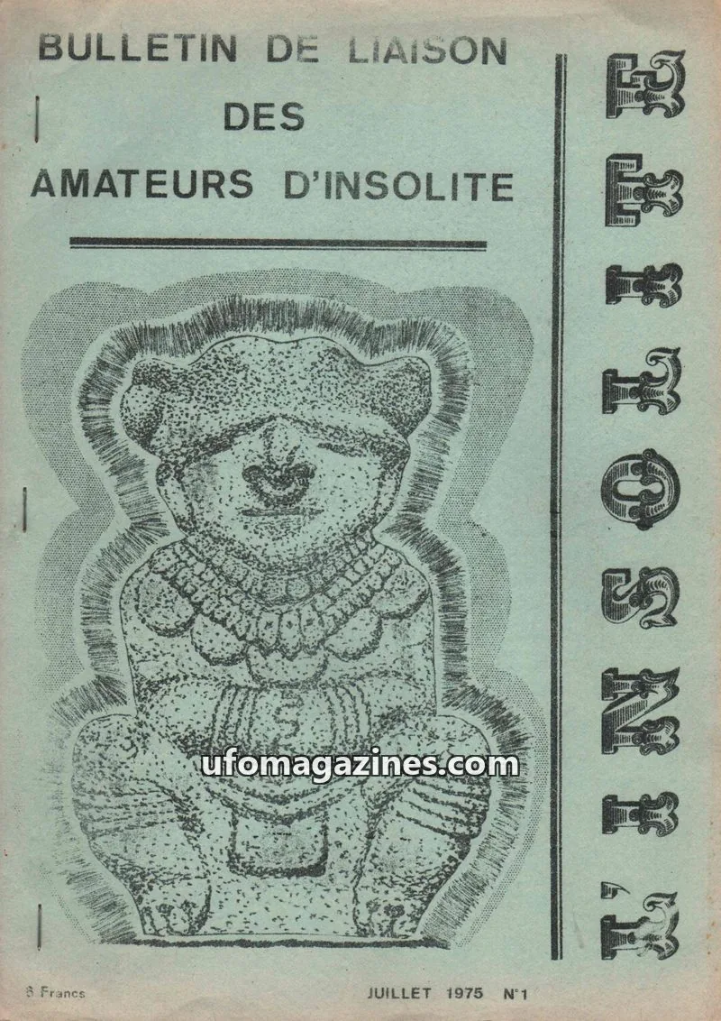 Cover of Insolite (Macon) issue N°1: BULLETIN DE LIAISON DES AMATEURS D'INSOLITE
