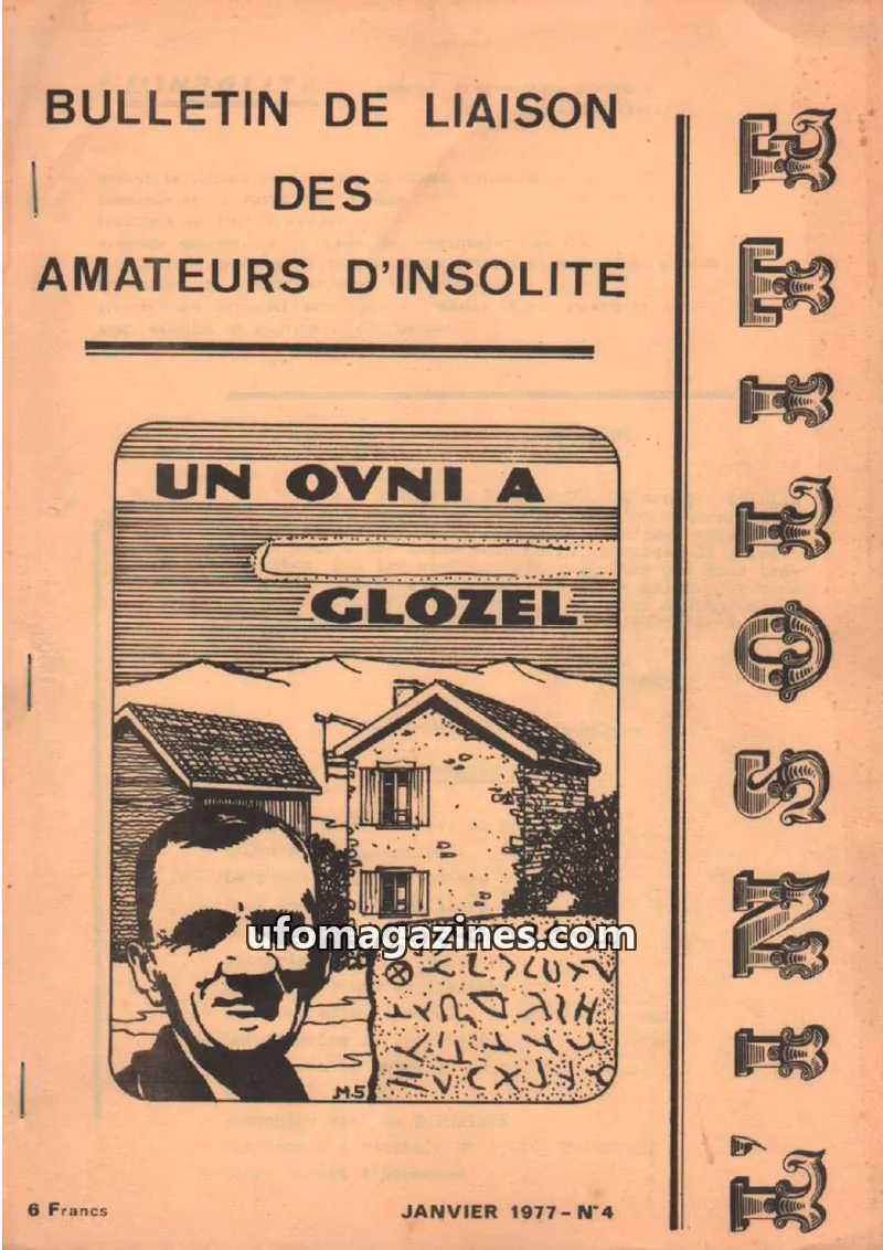 Cover of Insolite (Macon) issue N°4: BULLETIN DE LIAISON DES AMATEURS D'INSOLITE