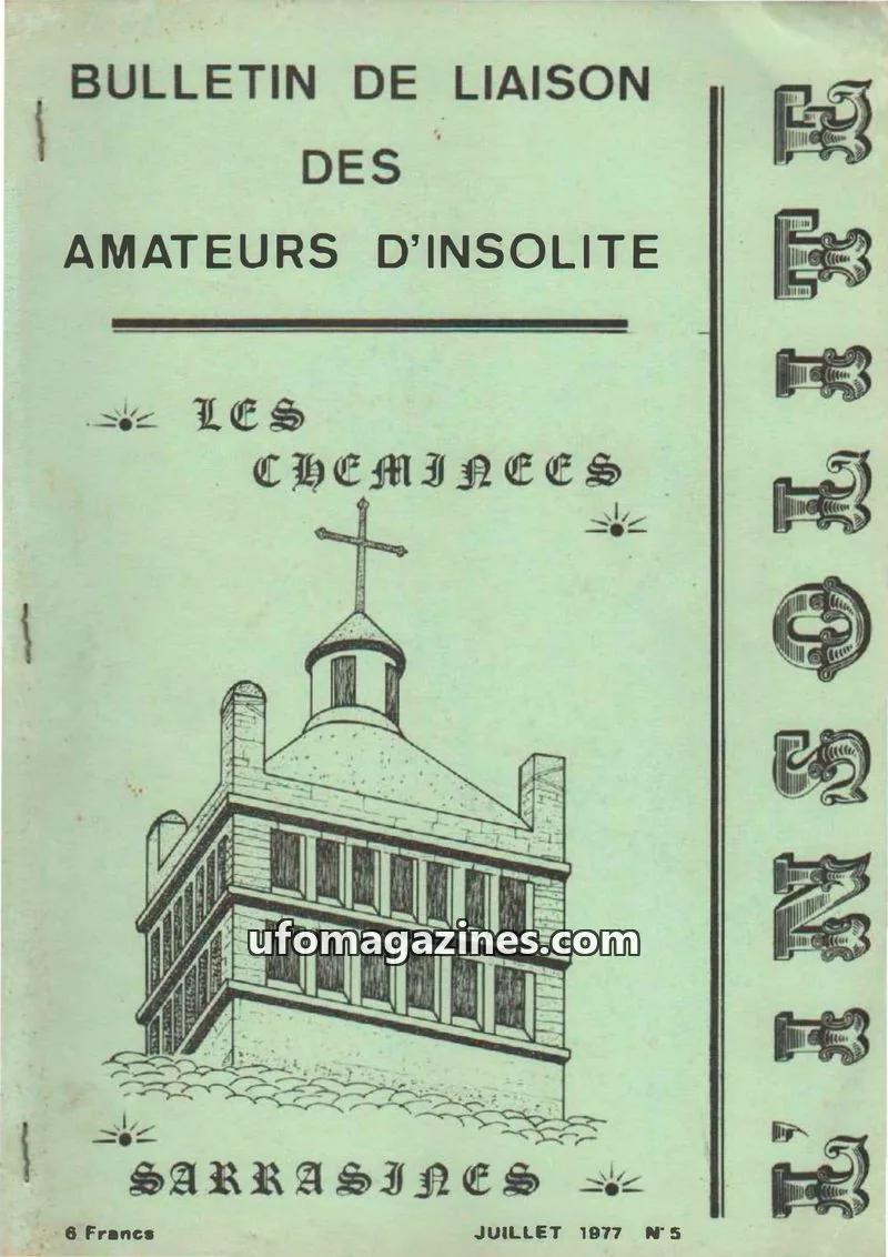 Cover of Insolite (Macon) issue N 5: BULLETIN DE LIAISON DES AMATEURS D'INSOLITE