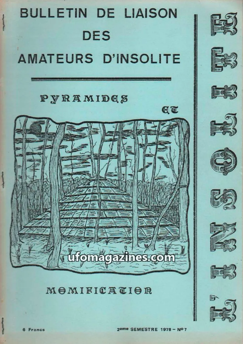 Cover of Insolite (Macon) issue N°7: BULLETIN DE LIAISON DES AMATEURS D'INSOLITE