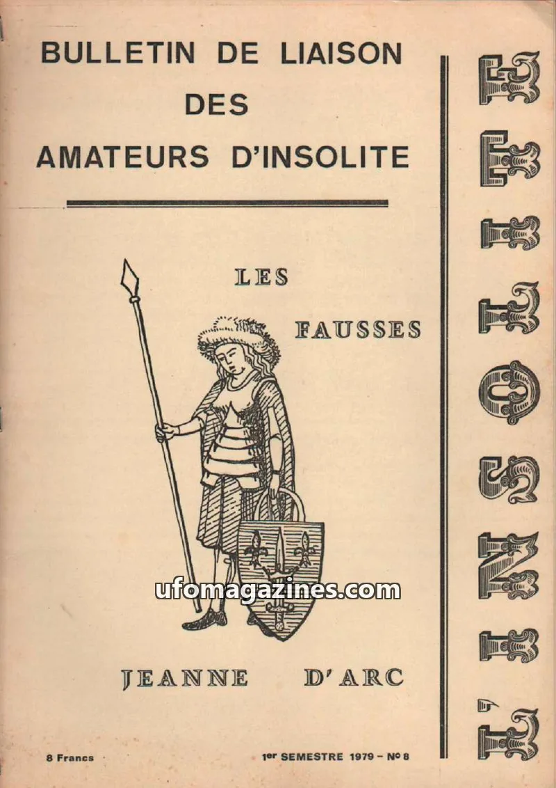 Cover of Insolite (Macon) issue 8: BULLETIN DE LIAISON DES AMATEURS D'INSOLITE