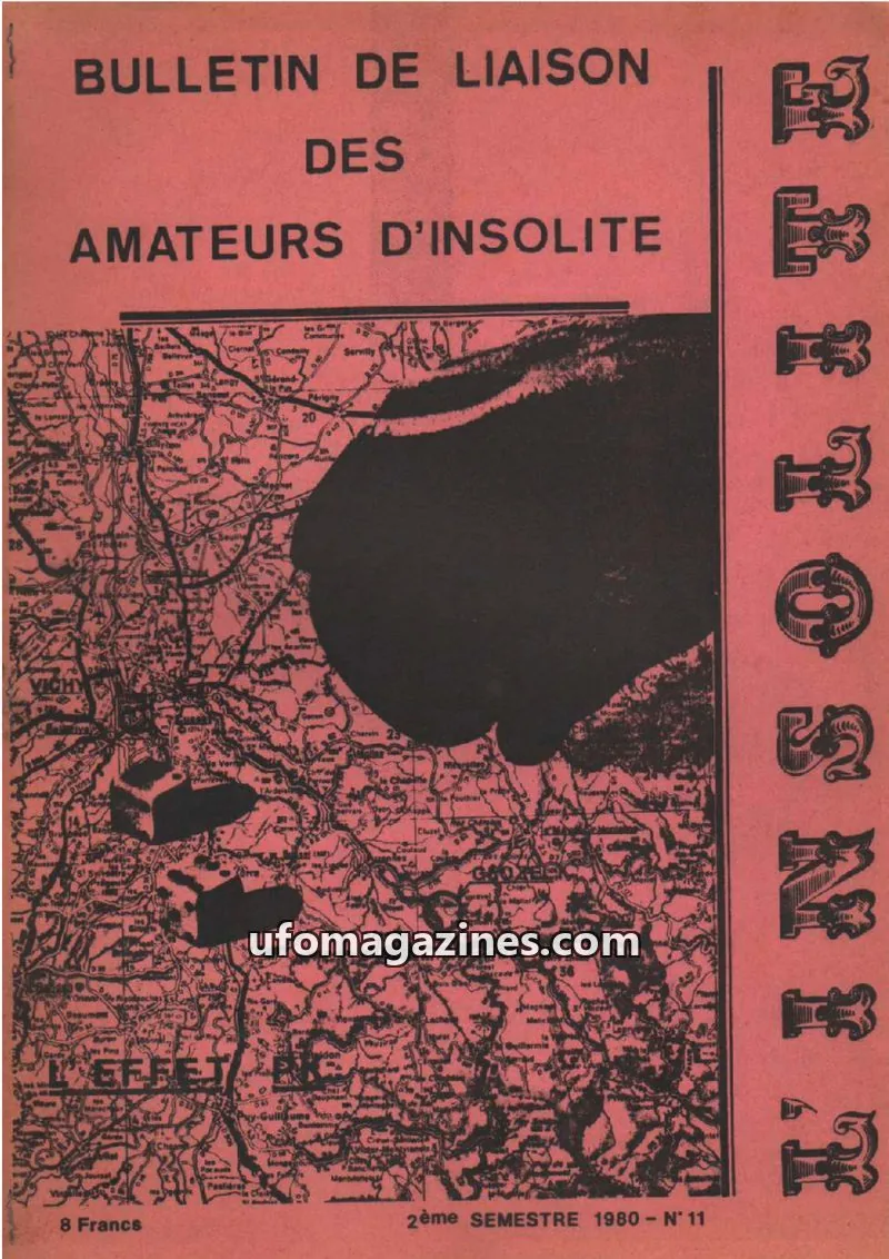 Cover of I' Association sans but lucratif « LES AMATEURS D' INSOLITE » issue N° 11: BULLETIN DE LIAISON DES AMATEURS D'INSOLITE