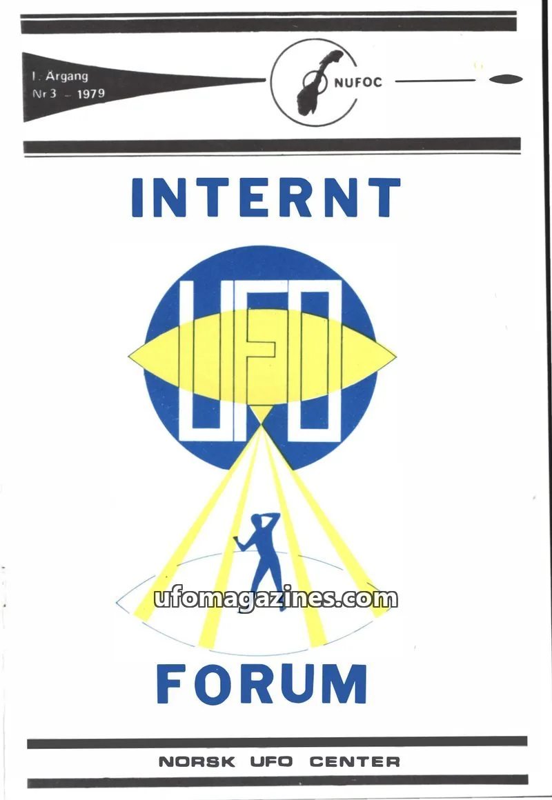 Cover of Internt UFO Forum issue 3: INTERNT UFO FORUM