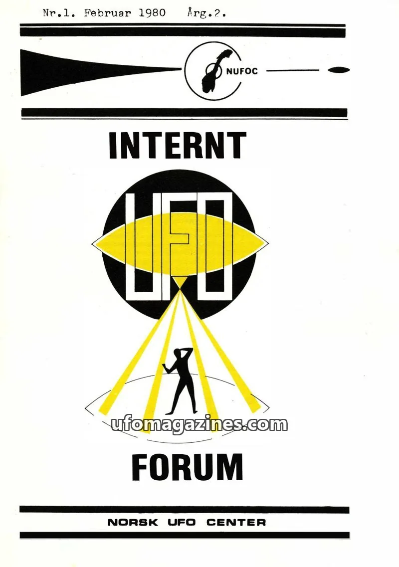 Cover of Internt UFO Forum issue Nr.1: INTERNT UFO FORUM