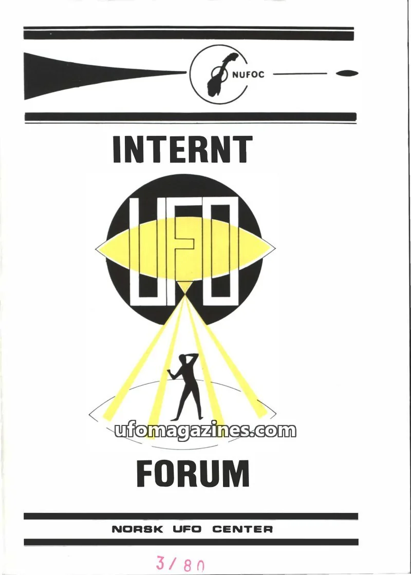 Cover of Internt UFO Forum issue 3/80: INTERNT UFO FORUM