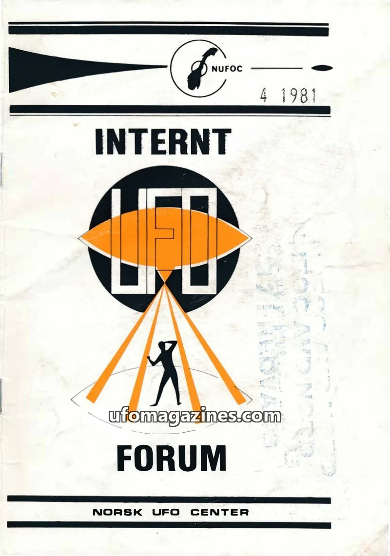 Cover of Internt UFO Forum issue 4: INTERNT UFO FORUM
