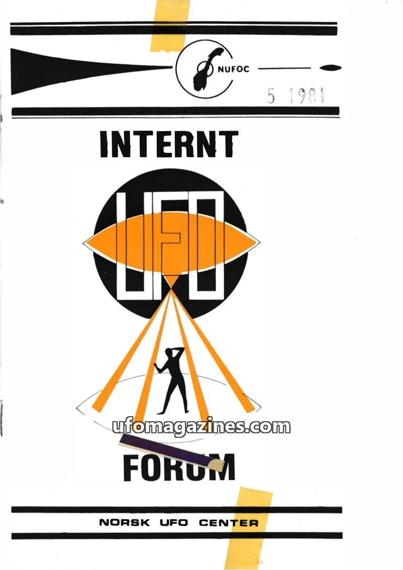 Cover of Internt UFO Forum issue nr.5: INTERNT UFO FORUM