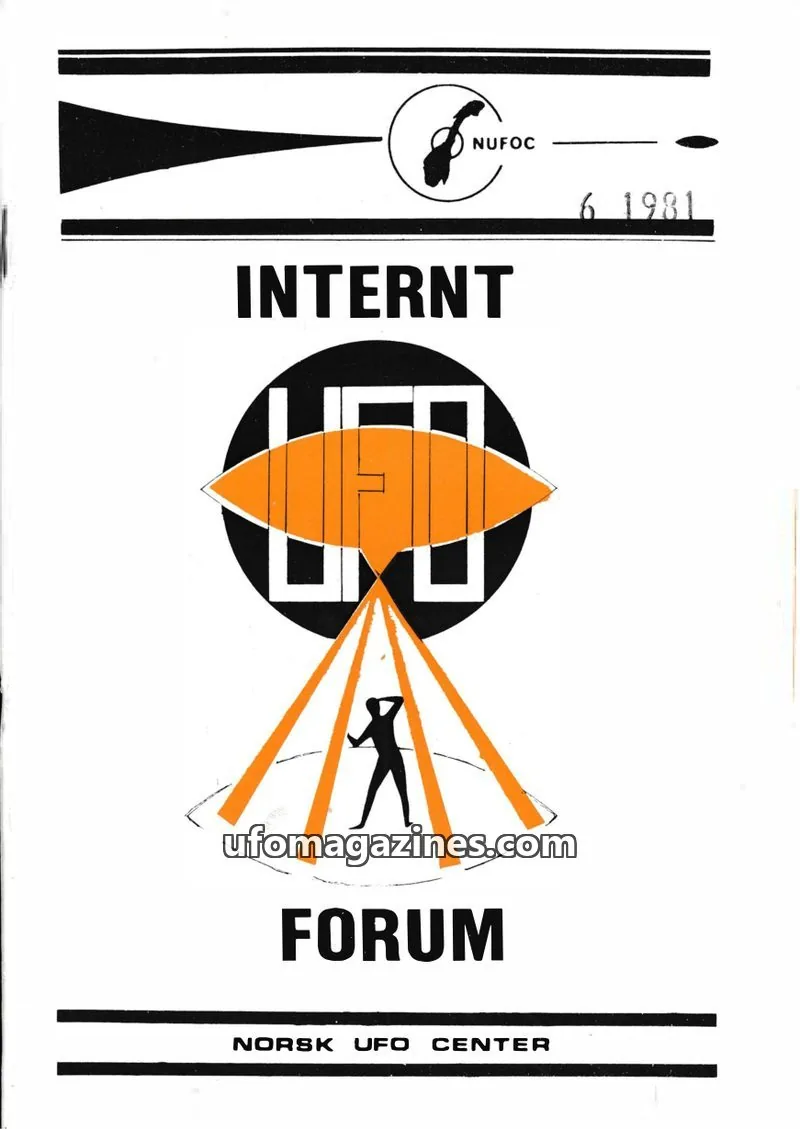 Cover of NUFOC issue 6: INTERNT UFO FORUM