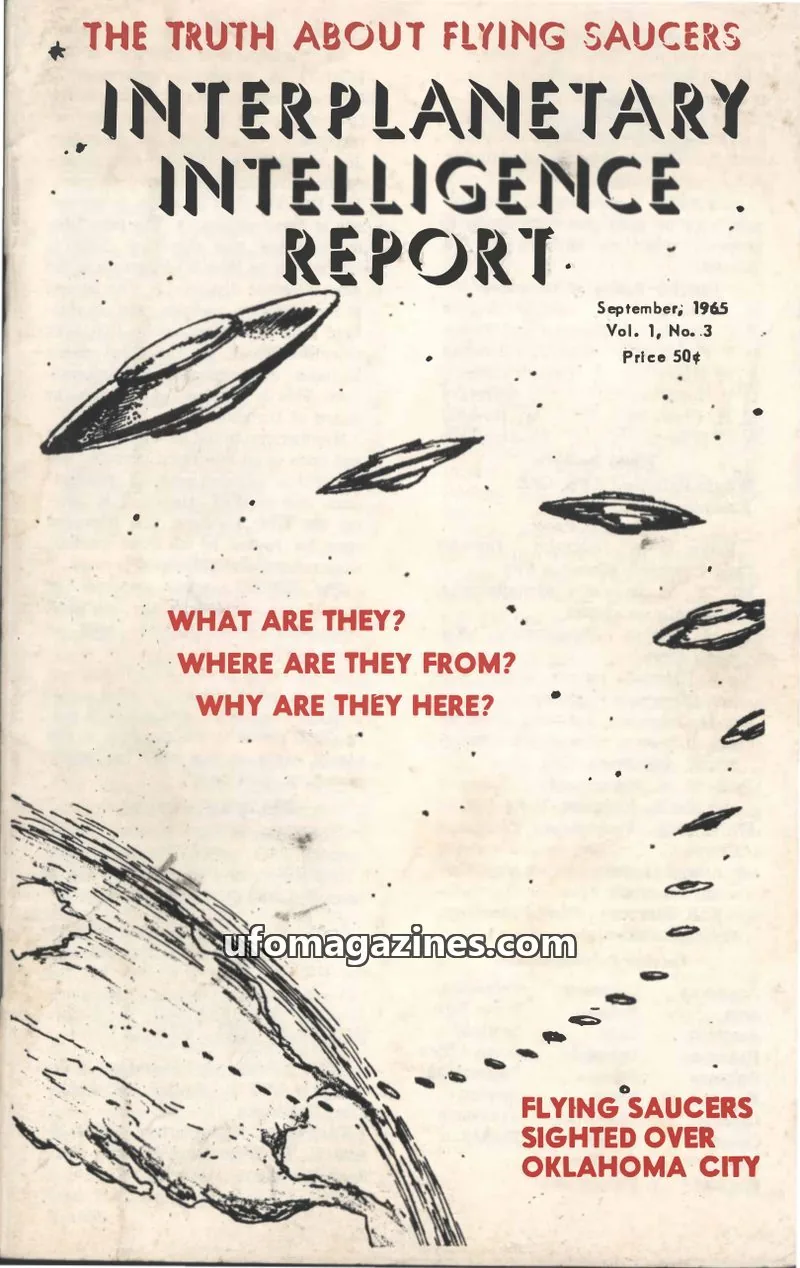 Cover of IIOUFO issue Vol. 1, No. 3: INTERPLANETARY INTELLIGENCE REPORT