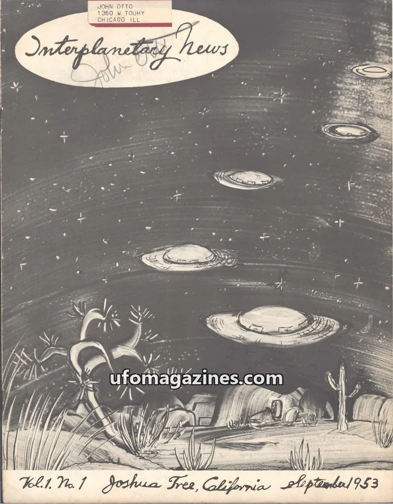 Cover of Interplanetary News Digest issue 1: Interplanetary News