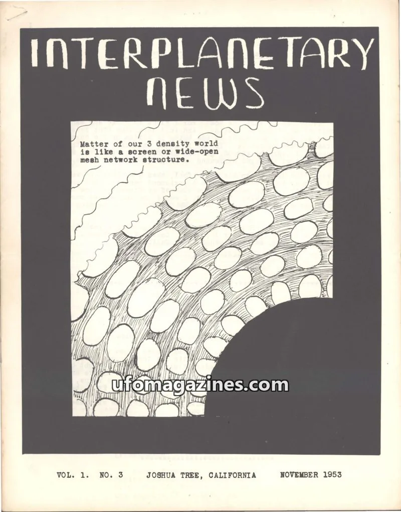 Cover of Interplanetary News Digest issue VOL. 1. NO. 3: INTERPLANETARY NEWS