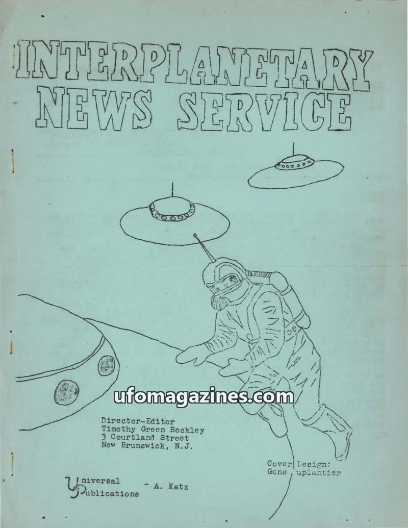 Cover of Universal Publications issue Vol. 1 No. 4: INTERPLANETARY NEWS SERVICE