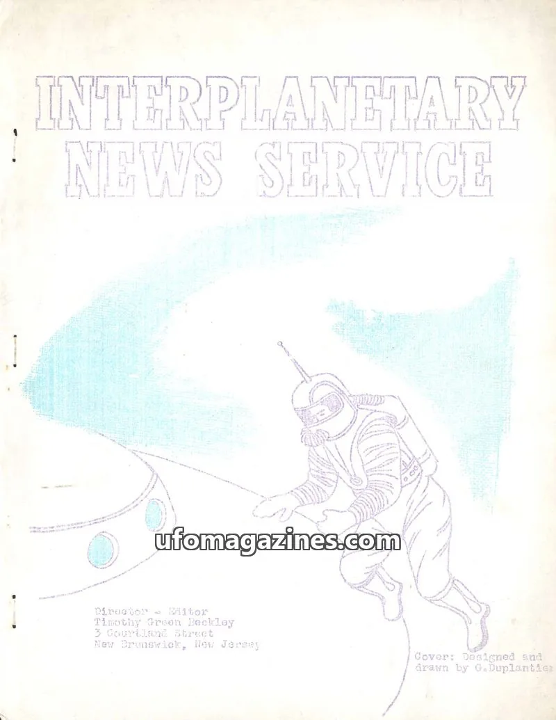 Cover of Interplanetary News Service issue Nos. 5 & 6: INTERPLANETARY NEWS SERVICE