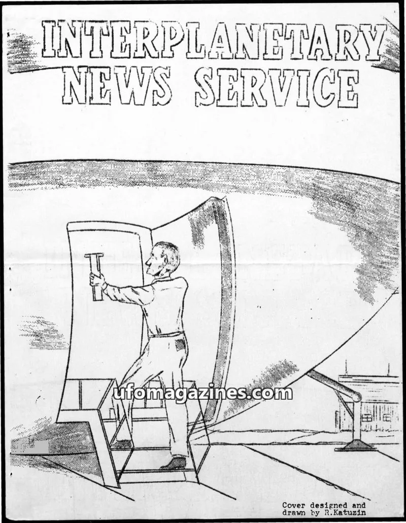 Cover of Interplanetary News Service issue No.8: INTERPLANETARY NEWS SERVICE