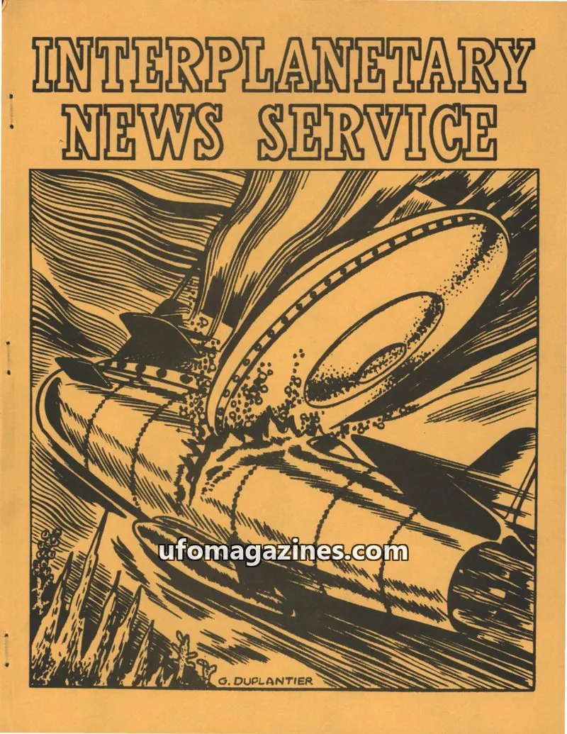 Cover of Interplanetary News Service (Timothy Green Beckley) issue REPORT NO.10: INTERPLANETARY NEWS SERVICE