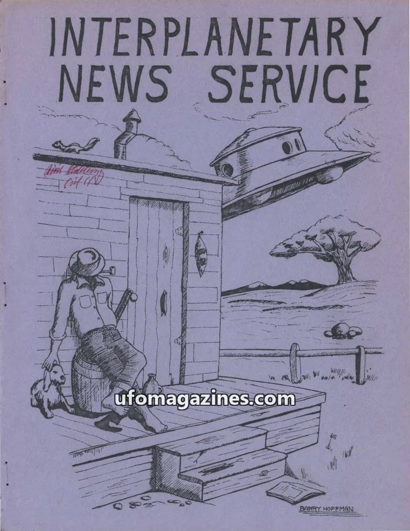 Cover of Interplanetary News Service (Timothy Green Beckley) issue NO.12: INTERPLANETARY NEWS SERVICE REPORT