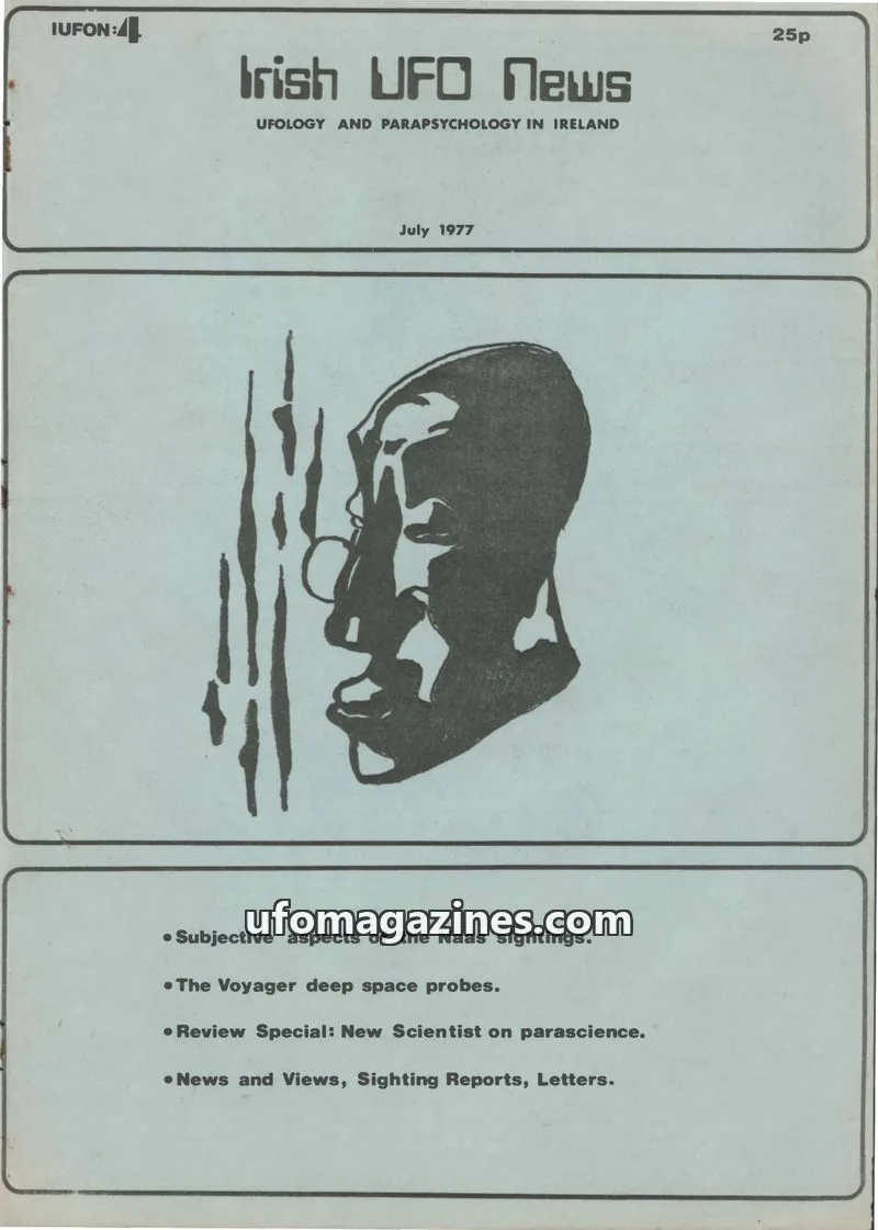 Cover of IUFON issue 4: Irish UFO News