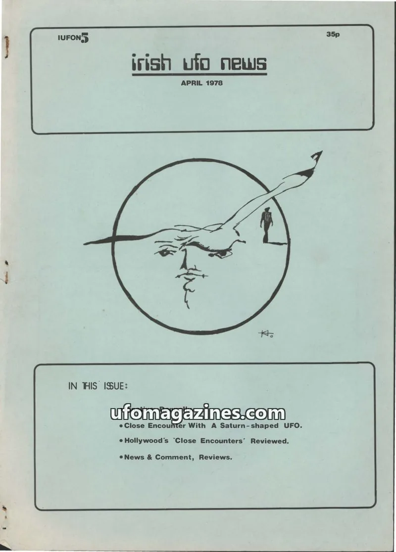 Cover of IUFON issue NO.5: irish ufo news