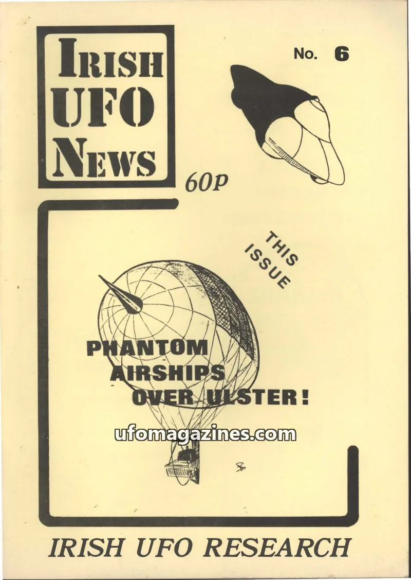 Cover of Irish UFO News (Irish UFO RC) issue 6: IRISH UFO NEWS