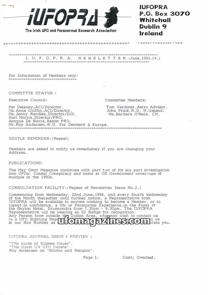 Cover of IUFOPRA issue 4: IUFOPRA NEWSLETTER