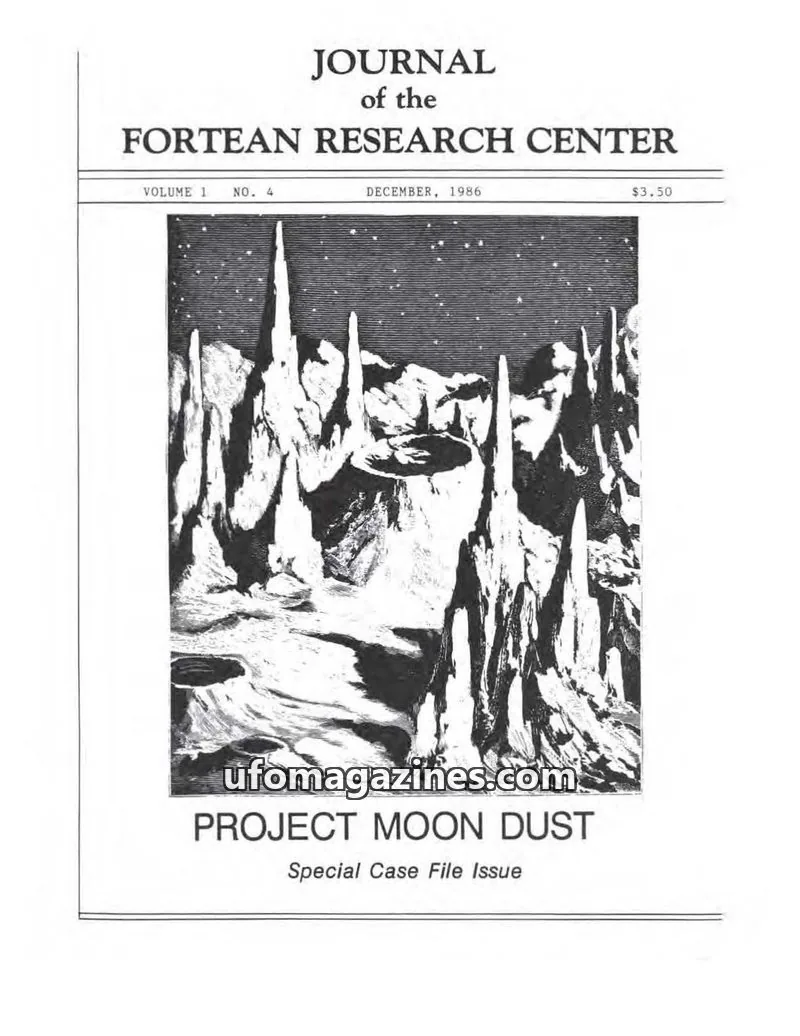 Cover of Journal of the Fortean Research Center (Ray Boeche) issue NO. 4: JOURNAL of the FORTEAN RESEARCH CENTER