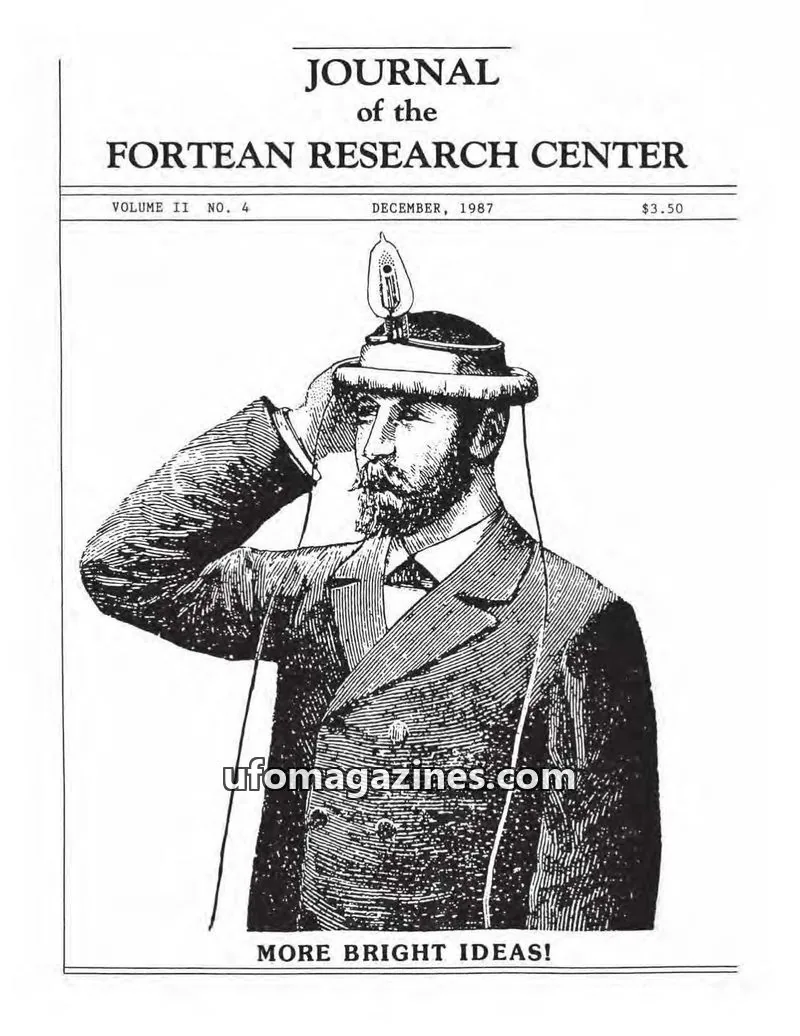 Cover of Journal of the Fortean Research Center (Ray Boeche) issue NO. 4: JOURNAL of the FORTEAN RESEARCH CENTER
