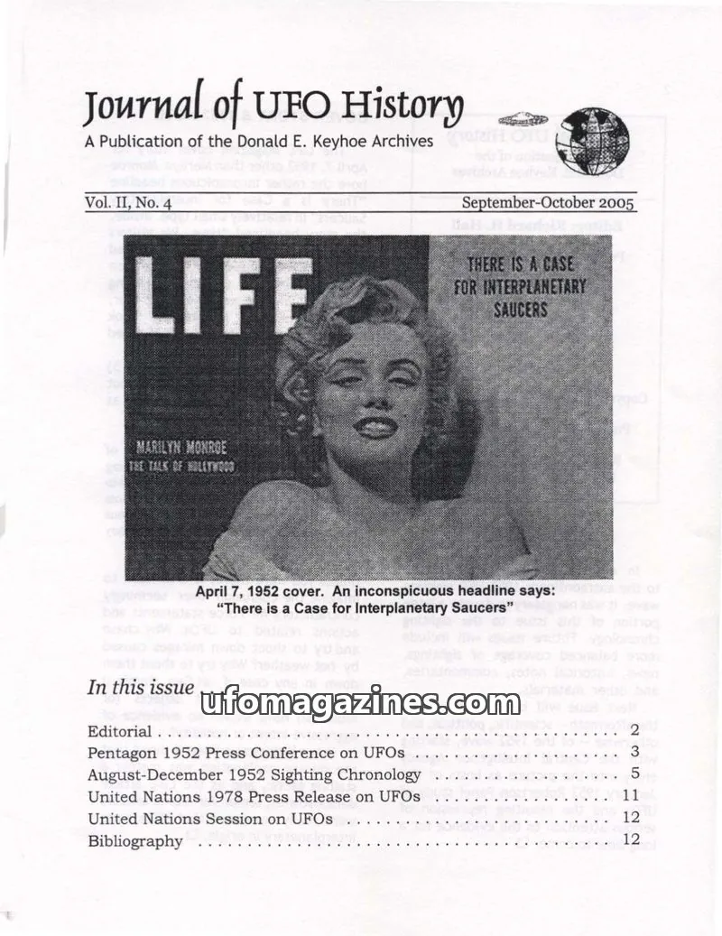 Cover of Brentwood Press issue Vol. II, No. 4: Journal of UFO History