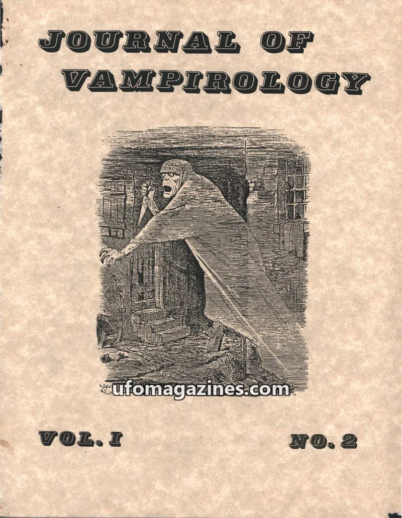 Cover of Journal of Vampirology (John Vellutini) issue 9: Unknown