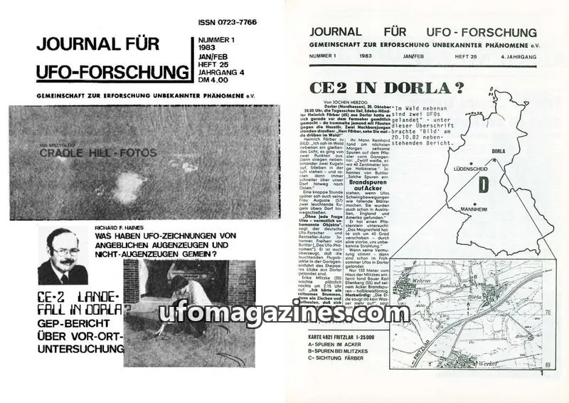 Cover of JUFOF (GEP) issue 1: JOURNAL FÜR UFO-FORSCHUNG
