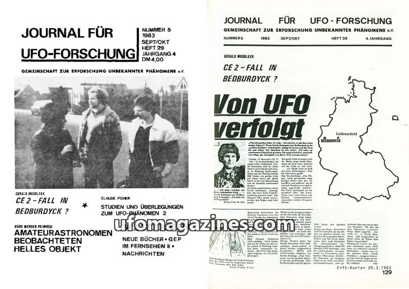 Cover of JUFOF (GEP) issue 5: JOURNAL FÜR UFO-FORSCHUNG
