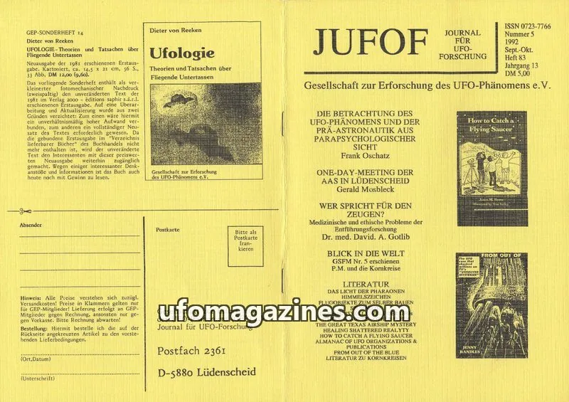 Cover of JUFOF (GEP) issue 5: JUFOF