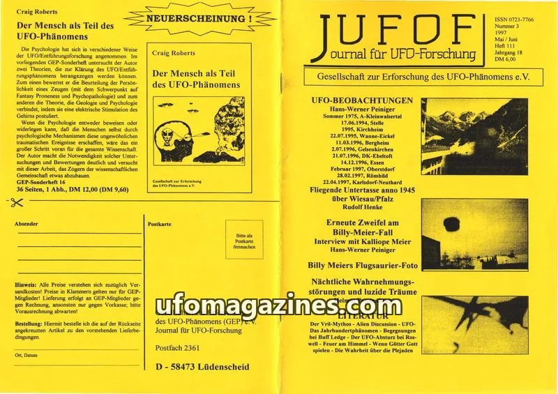 Cover of JUFOF (GEP) issue Nummer 3: JUFOF