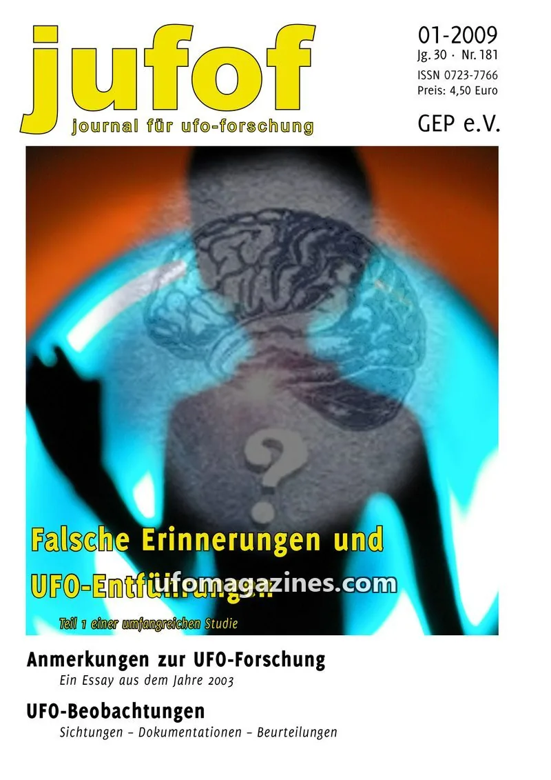 Cover of JUFOF (GEP) issue 01-2009: jufof