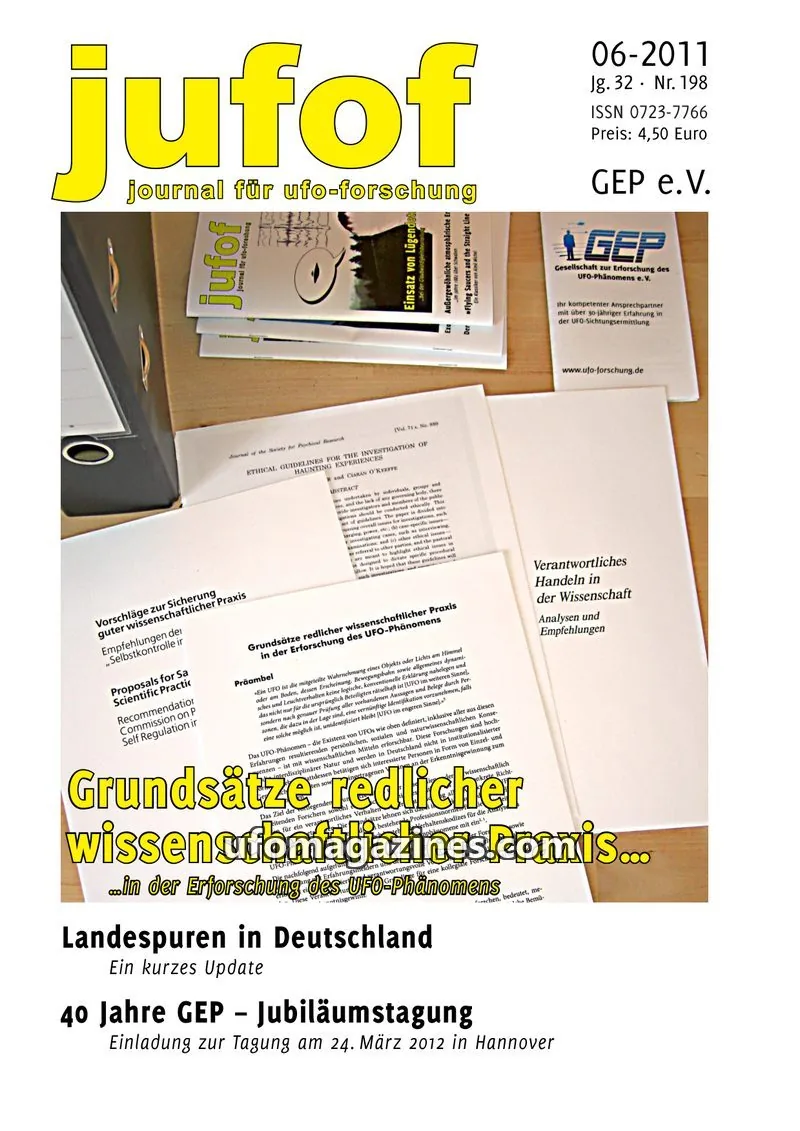 Cover of JUFOF (GEP) issue Nr. 198: jufof journal für ufo-forschung