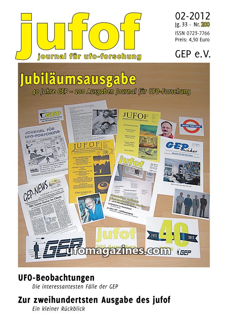 Cover of JUFOF - Issue 200 - 2012 02