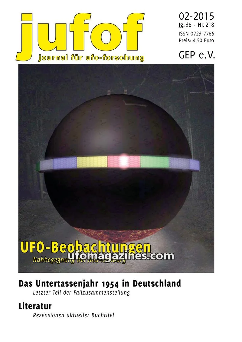 Cover of JUFOF (GEP) issue Nr. 218: jufof